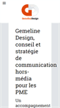 Mobile Screenshot of gemeline-design.fr